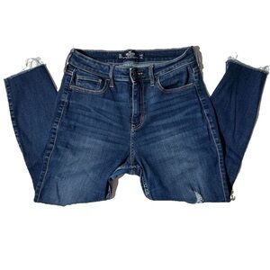 Hollister curvy high rise ripped jeans